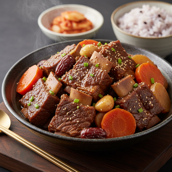 Savory Korean-Style Braised Short Ribs recipe