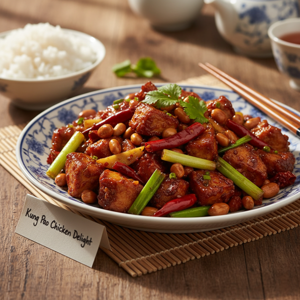 Savory Kung Pao Chicken Delight recipe