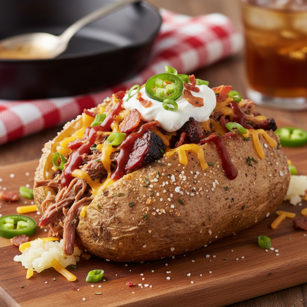 Savory Loaded Texas Roadhouse-Style Baked Potato recipe