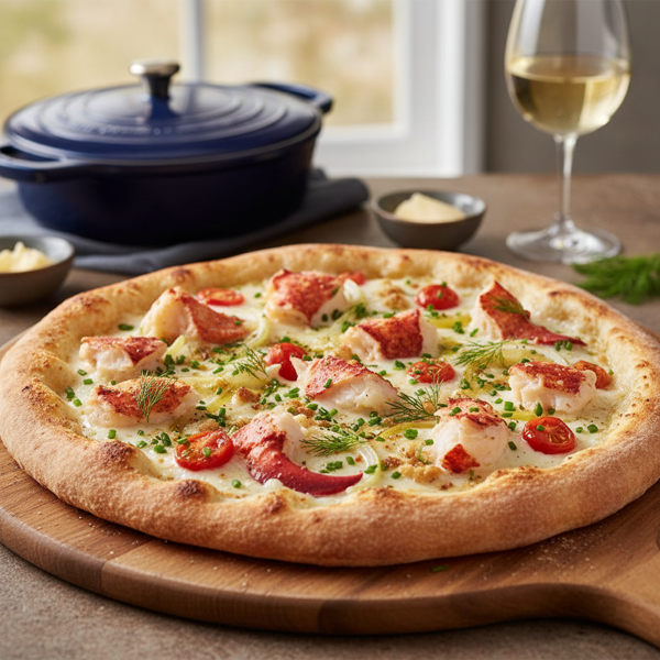 Savory Lobster Delight Pizza recipe