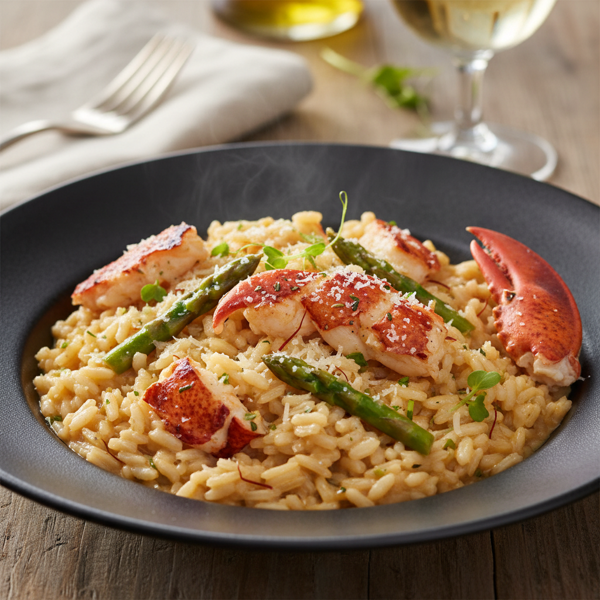 Savory Lobster and Asparagus Risotto Delight recipe