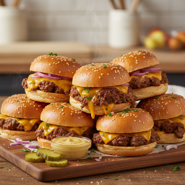 Savory Loose Meat Sliders recipe