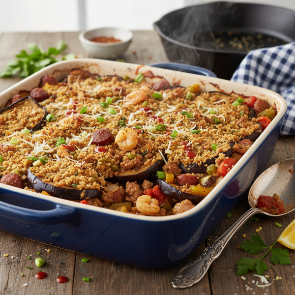 Savory Louisiana Eggplant Bake recipe