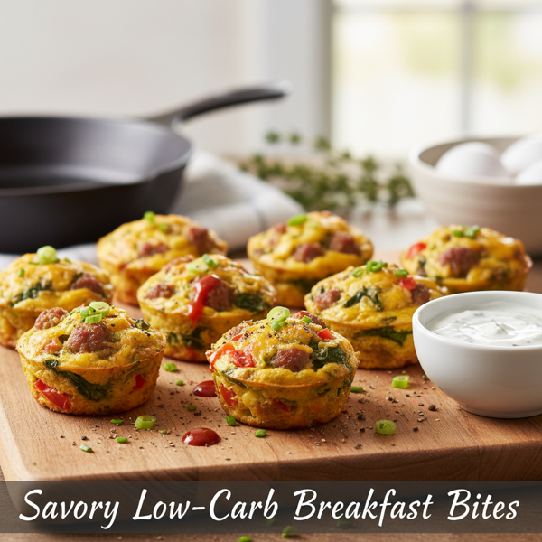 Savory Low-Carb Breakfast Bites recipe