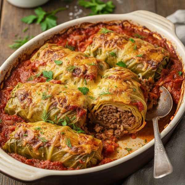 Savory Low-Carb Cabbage Rolls Casserole recipe