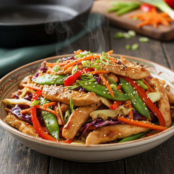 Savory Low-Carb Chicken & Cabbage Stir-Fry recipe