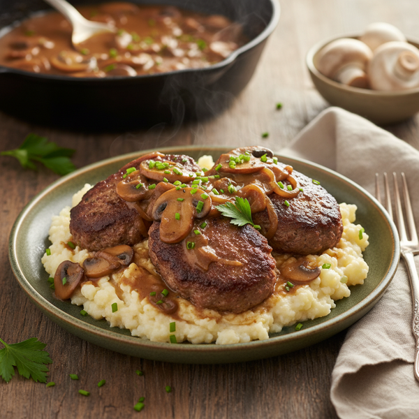 Savory Low-Carb Salisbury Steaks recipe
