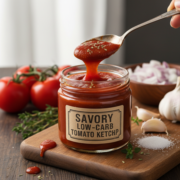 Savory Low-Carb Tomato Ketchup recipe