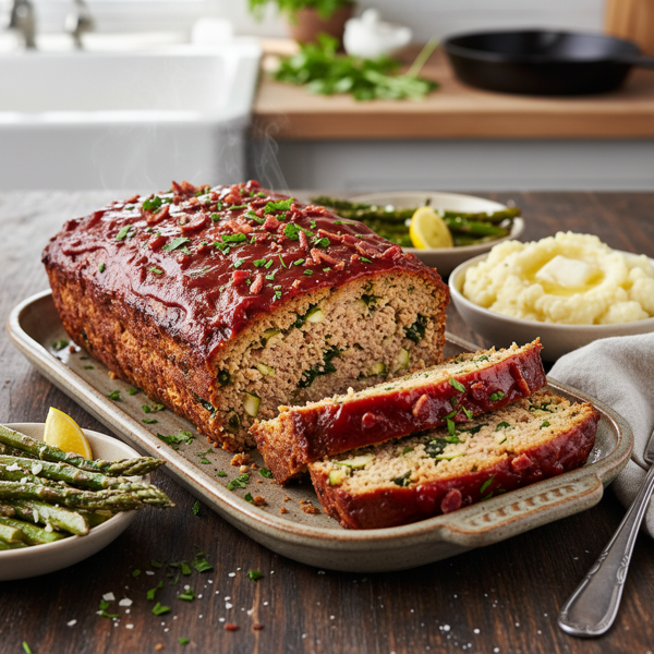 Savory Low-Carb Turkey Meatloaf recipe