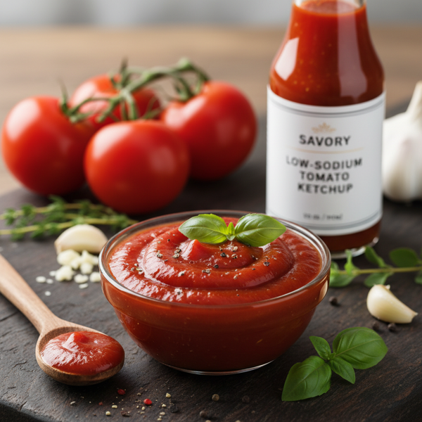Savory Low-Sodium Tomato Ketchup recipe
