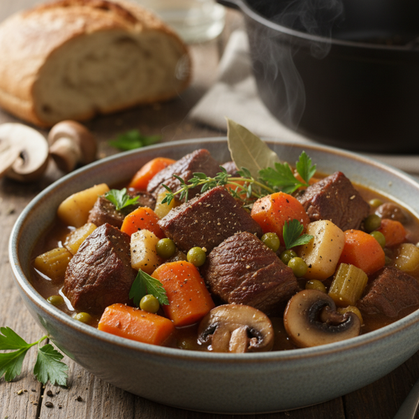 Savory Low-Sodium Vegetable Beef Stew recipe