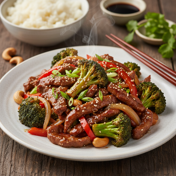 Savory Low Carb Beef and Broccoli Stir Fry recipe