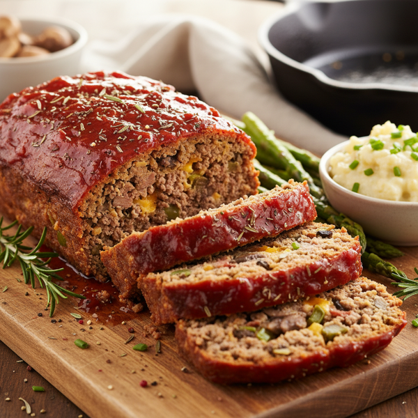 Savory Low Carb Meatloaf recipe
