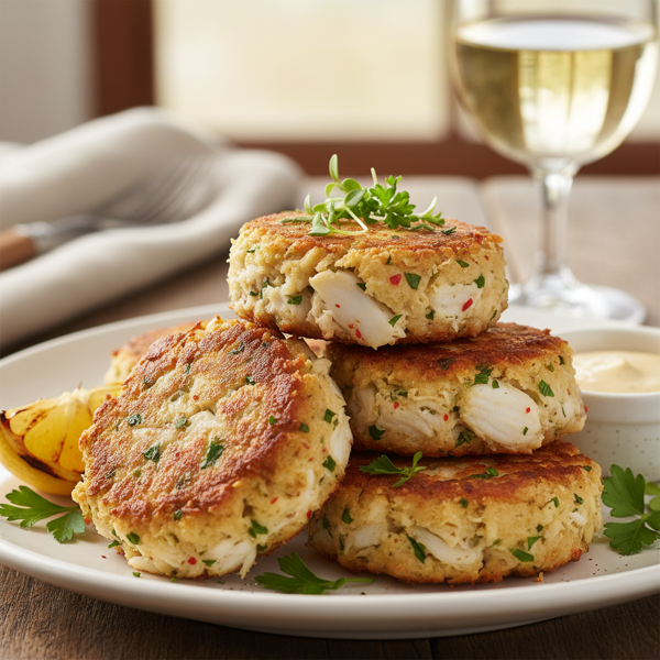 Savory Lump Crab Cakes recipe