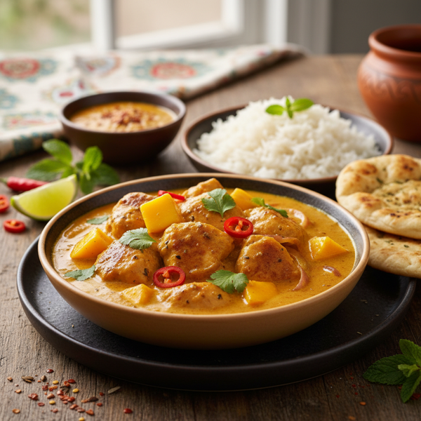 Savory Mango Chicken Curry recipe