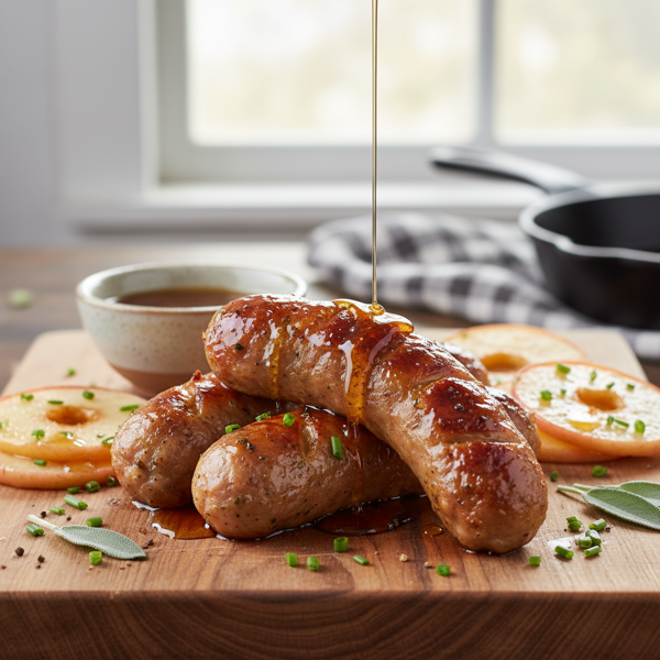 Savory Maple-Apple Chicken Sausages recipe