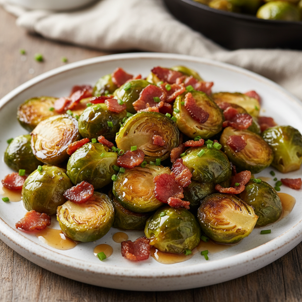 Savory Maple-Bacon Brussels Sprouts recipe