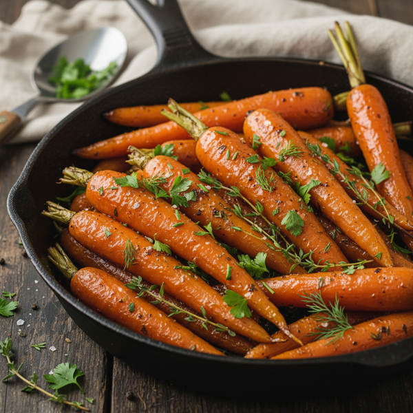 Savory Maple-Glazed Carrots with Herbs recipe