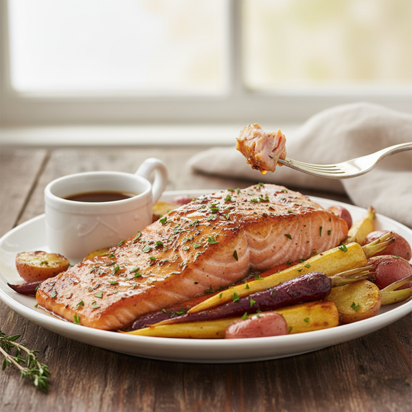 Savory Maple-Glazed Salmon Delight recipe