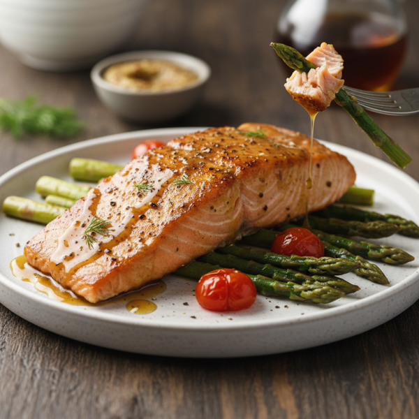 Savory Maple-Mustard Glazed Salmon recipe