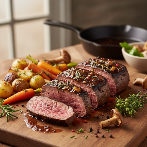 Savory Marinaded Venison Steaks recipe