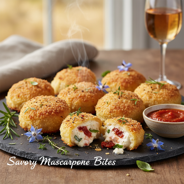 Savory Mascarpone Bites recipe
