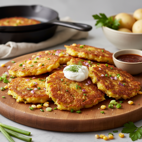 Savory Mashed Potato Pancakes recipe