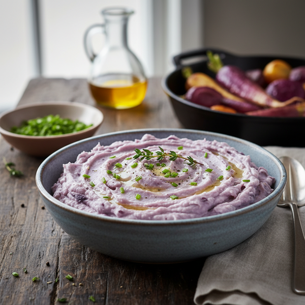 Savory Mashed Purple Top Turnips recipe