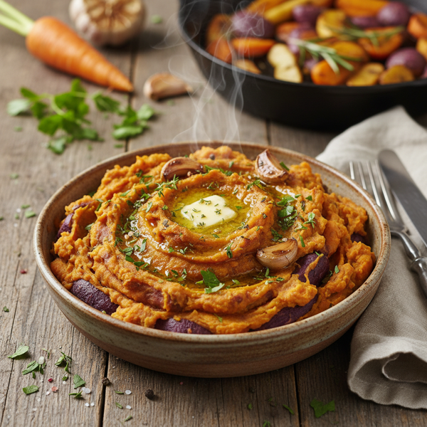 Savory Mashed Root Vegetable Medley recipe