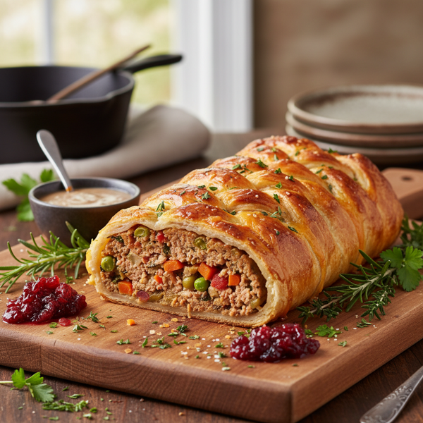 Savory Meatloaf Pastry Delight recipe