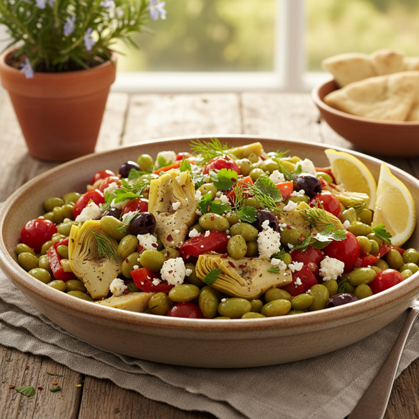 Savory Mediterranean Lima Bean Medley recipe