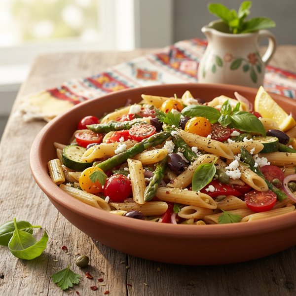 Savory Mediterranean Penne Primavera Sauce recipe
