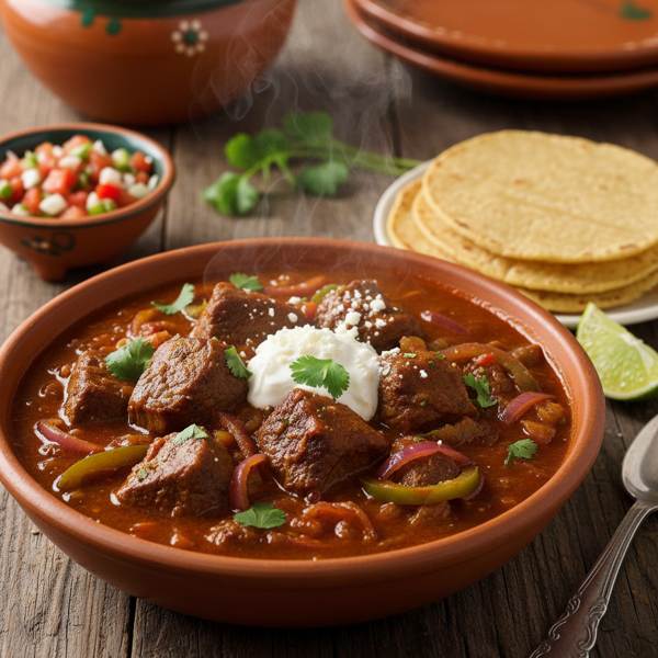 Savory Mexican Beef Stew (Carne Guisada) recipe