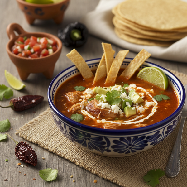 Savory Mexican Chicken Tortilla Soup recipe