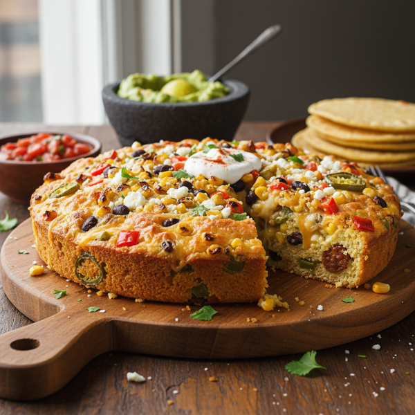 Savory Mexican Cornbread Delight recipe