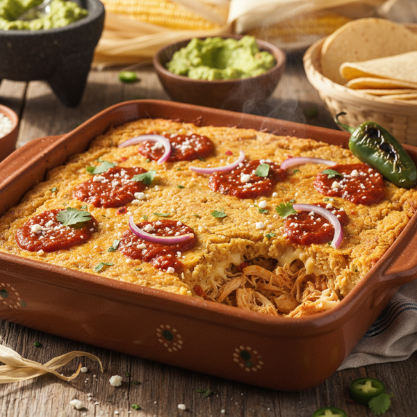 Savory Mexican Tamale Casserole recipe