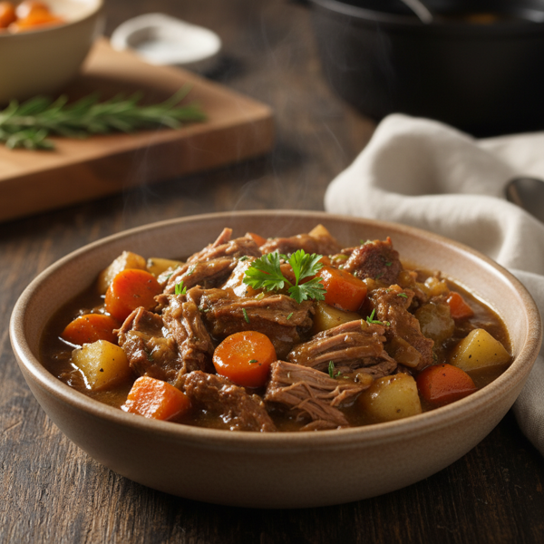 Savory Microwave Pot Roast recipe