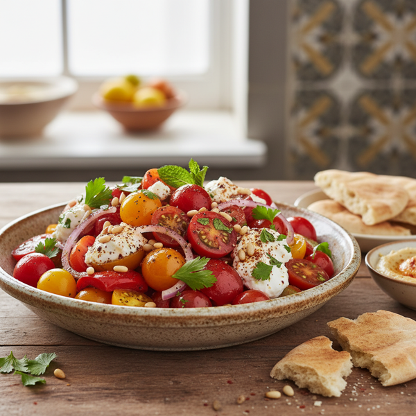 Savory Middle Eastern Tomato Medley recipe