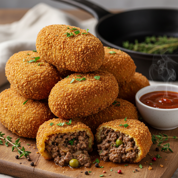 Savory Minced Beef Croquettes recipe