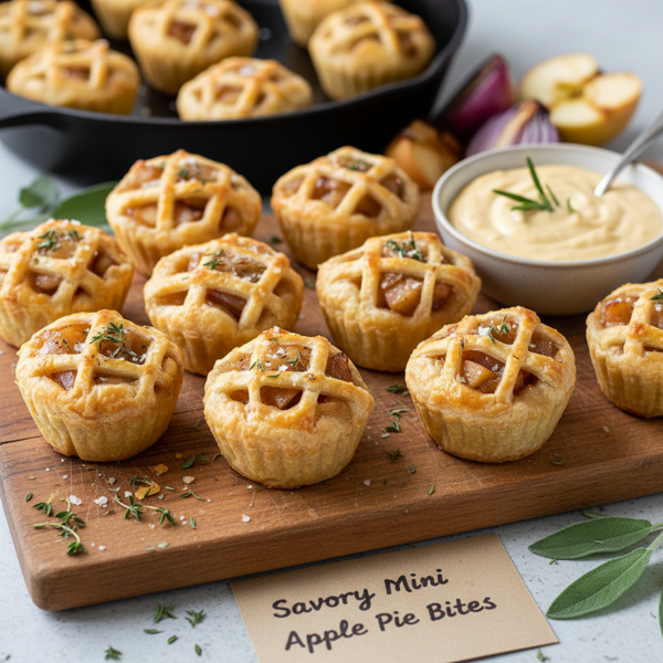 Savory Mini Apple Pie Bites recipe