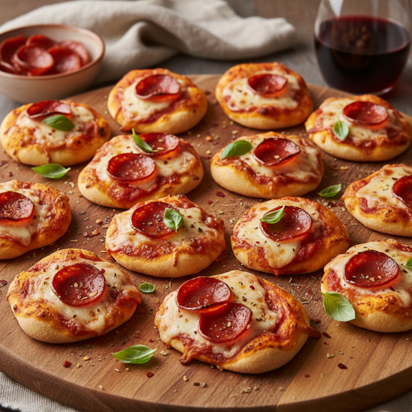 Savory Mini Pepperoni Pizzas recipe