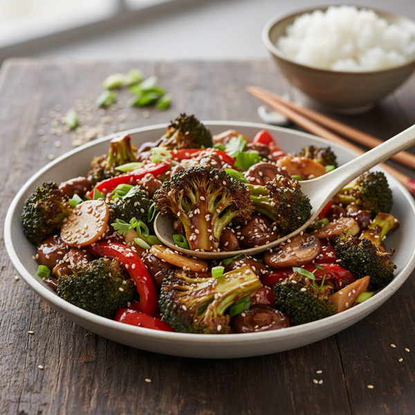 Savory Miso-Glazed Broccoli Stir-Fry recipe