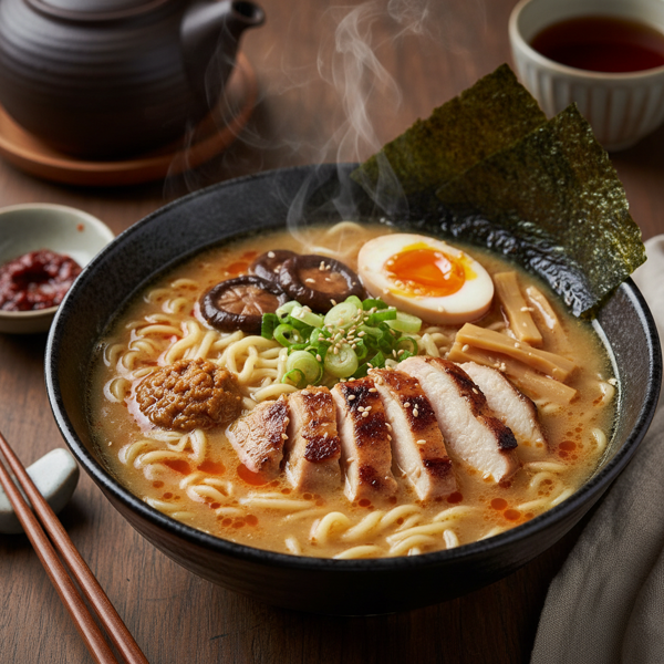 Savory Miso Chicken Ramen recipe