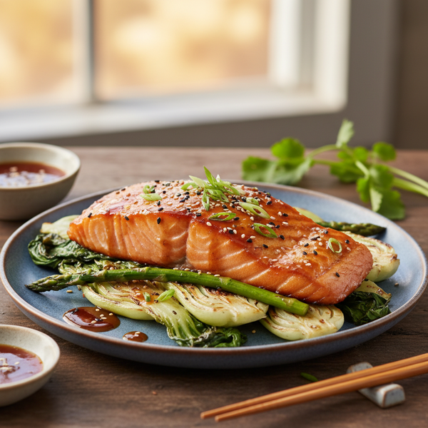 Savory Miso Glazed Salmon recipe