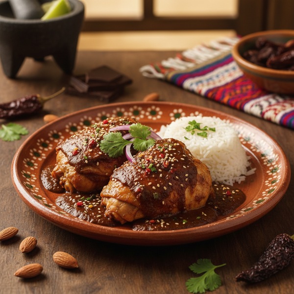 Savory Mole Poblano Chicken recipe