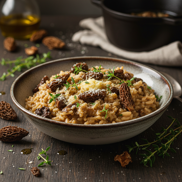 Savory Morel and Thyme Risotto recipe