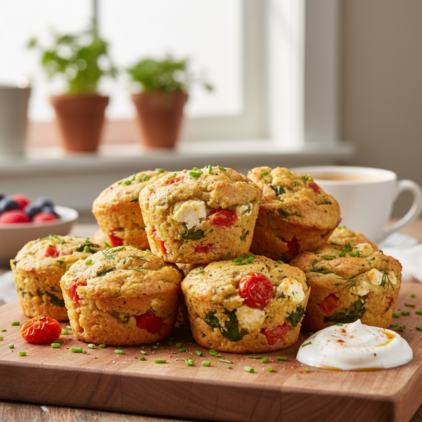Savory Morning Veggie Muffin recipe