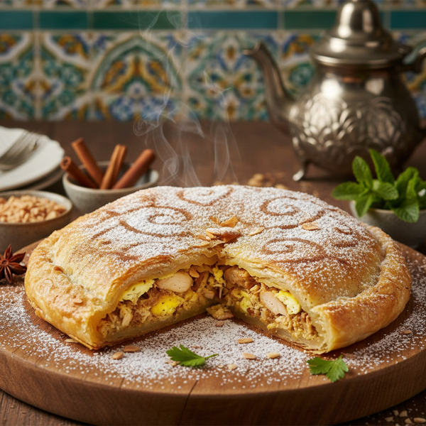 Savory Moroccan Chicken Pastilla recipe