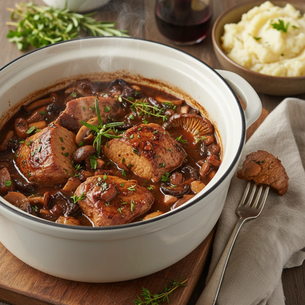 Savory Mushroom-Infused Pork Tenderloin in the Crock-Pot recipe