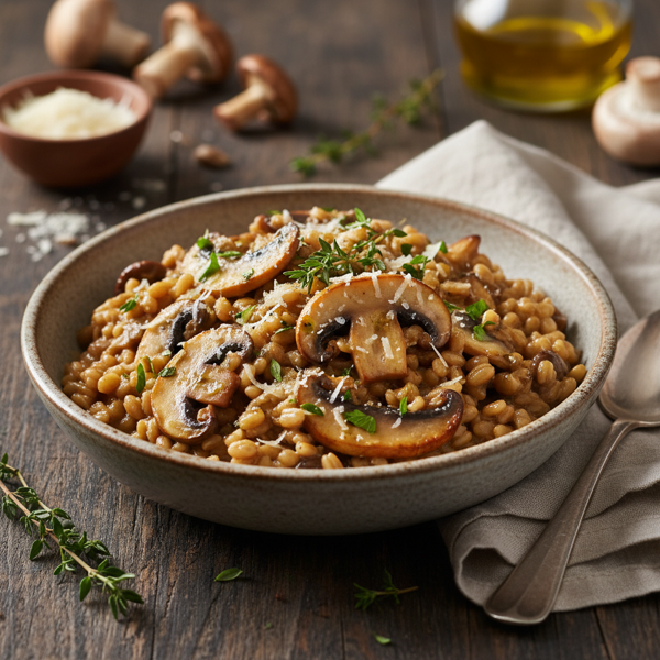 Savory Mushroom Barley Risotto Delight recipe